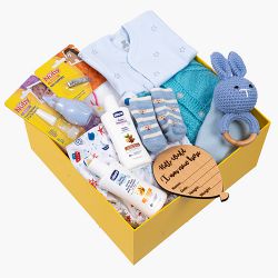 Deluxe Winter Hamper for New Born Baby Boy to Palai