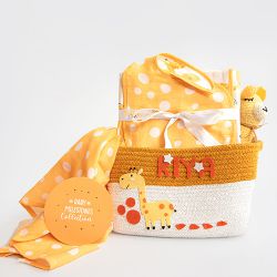 Polka Joy  Welcome Baby Gift Basket to Tirur