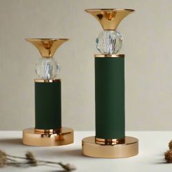 Modern Corium Candle Stands Duo