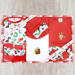 Attractive Babys Gift Set of Cotton Clothes to Alappuzha