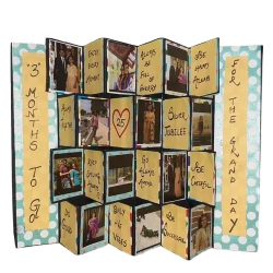 Exclusive Pop Up Personalized Zig Zag Card to Alwaye