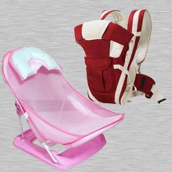 Amazing Baby Carrier Cum Kangaroo Bag N Baby Bather to Alwaye