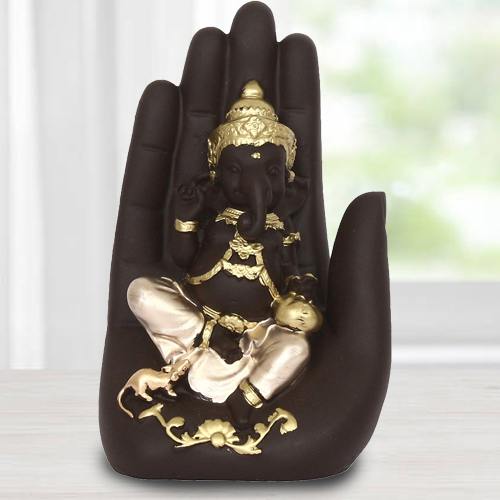 Exquisite Handcrafted Palm Ganesha Showpiece to Sivaganga