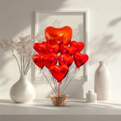 Red Heart Balloons