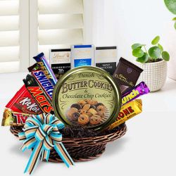 Wonderful Party Special Chocolate Hamper Basket to Hariyana