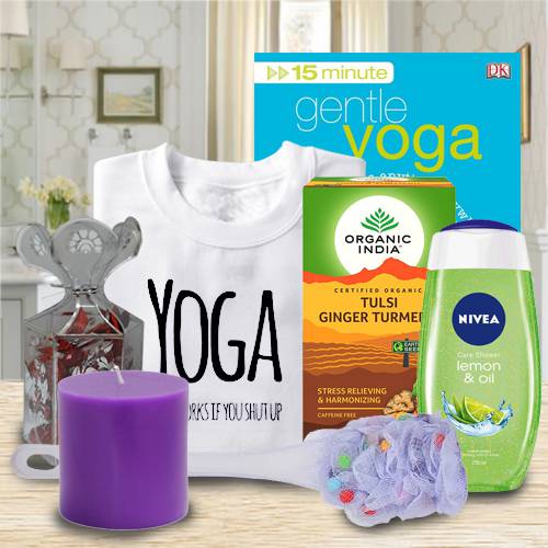 Amazing Gift Basket of Yoga, Tea and Essentials to Marmagao