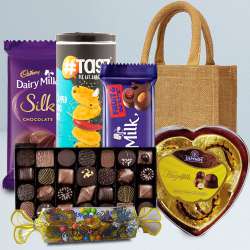 Superb Homemade Choco n Gourmets Hamper