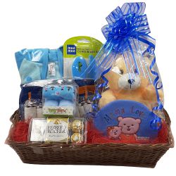 Ultimate Baby Care Gift Basket with Ferrero Rocher Chocolates