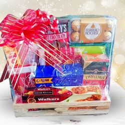 Delicious Chocolates n Snacks Gift Hamper to India