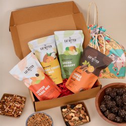 Unique Laddos n Nuts Mix Pichwai Art Gift Hamper