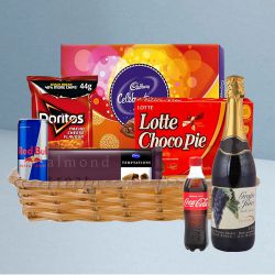 Special Evening Party Gift Hamper with Fruit Wine
