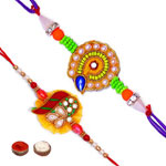 Two Gorgeous Rakhi Set to Rakhi-to-newzealand.asp