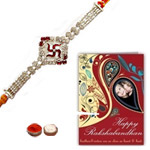 Graceful 1 Swastic Design Rakhi to Rakhi-to-newzealand.asp