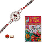 Traditional 1 Om Rakhi in Round Shape to Rakhi-to-newzealand.asp