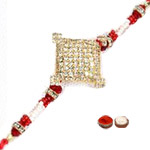 Superb 1 Diamond Shape Rakhi to Rakhi-to-newzealand.asp