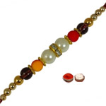 Rocking One Rakhi Designed with Big and Small Beads to Rakhi-to-newzealand.asp