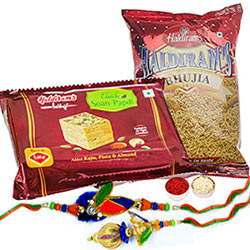Bhaiya Bhabi Rakhi Sweets and Bhujia to Rakhi-to-newzealand.asp