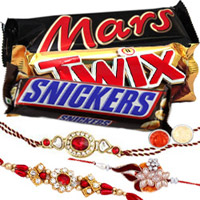 Chocolates with 3 Rakhi to Rakhi-to-newzealand.asp