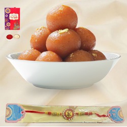 Ambrosial Gulabi Rakhi for Best-Bro to Newzealand-rakhi-sweets.asp