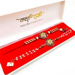 Marvel Meenakari Pearl Bhai Bhabhi Rakhi Pair in Box to Rakhi-to-newzealand.asp