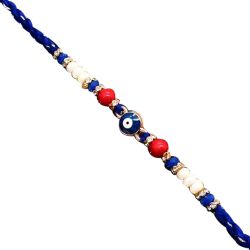 An Eye Catching Evil Eye Pearl Beaded Threads to Rakhi-to-newzealand.asp