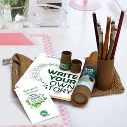 Exclusive Plantable Stationery Gift Jute Kit
