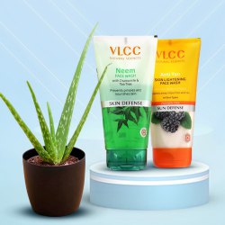 Self Care Aloe vera Plant n Face Washes Combo to Punalur
