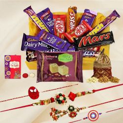 Yummy Chocolaty Rakhi Combo