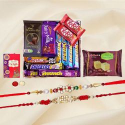 Fancy Rakhi n Tempting Chocolates