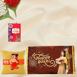 Personalized Chocolaty Chota Bheem Rakhi Connection