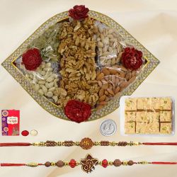 Merging Auspicious Rakhi N Dry Fruits