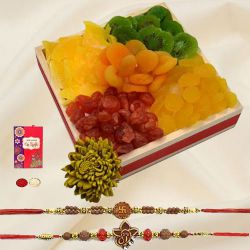 Auspicious Rakhi with Awesome Dried Fruits