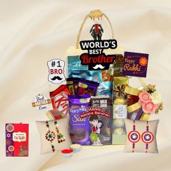 Absolute Delight Family Rakhi Choco Basket