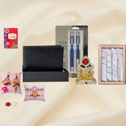 Parker Pen Set with Premium Rakhi and More for Bhai