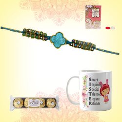 Personalized Rakhi Best Sis Custom Mugs with Ferrero Rocher