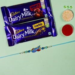 Ravishing Aeroplane Rakhi N Cadbury Chocolates Duo