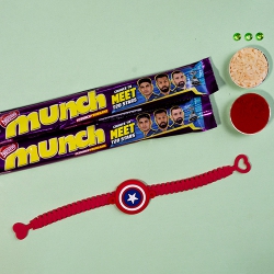 Marvel Rakhi Duo with Cadbury Munch to India