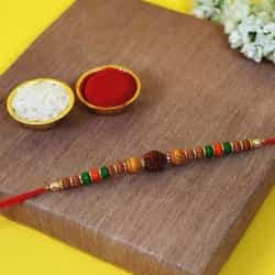 Amazing Beads N Rudraksha Rakhi