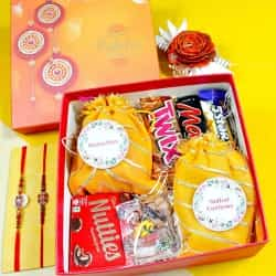 Exclusive Chocolates n Nuts Premium Rakhi Hamper