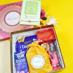 Splendid Snacks  N  Rakhi Card Combo