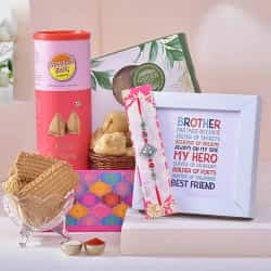 Fabulous Brother Frame Rakhi Hamper