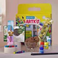 Exclusive Paint Your World Rakhi Hamper to India