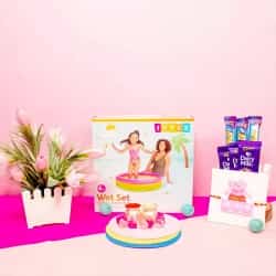 Cool Peppa Pig Wet Set Rakhi Gift to Taran Taaran