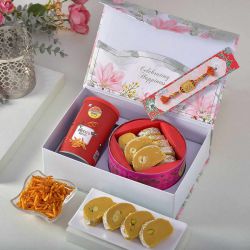 Wholesome Rakhi Sweet N Crunch Hamper Box