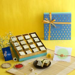 Exquisite Rakhi  N  Sweets Box
