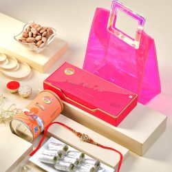 Sparkling Rakhi with Nutty Goodies