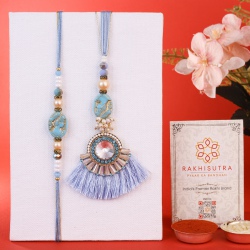 Elegant Bhaiya Bhabi Rakhi Gift