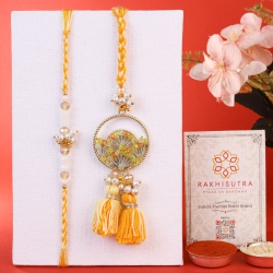 Charming Bhaiya Bhabi Rakhi Set