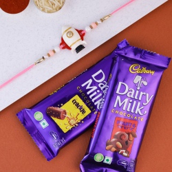 Spaceship Rakhi Chocolate Surprise