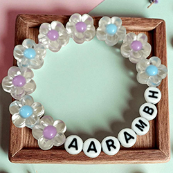 Adorable Flower Beads Kids Rakhi